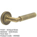 Antique Brass Door Handle Stepped Rose Premium Quality Design Solid Brass Interior Handle-1