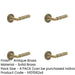 PACK Antique Brass Door Handle Stepped Rose Premium Quality Design Solid Brass Interior Handle-1