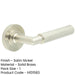 Stylish Satin Nickel Door Handle with Rose Design Solid Brass Interior Handle-1