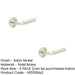 PACK Satin Nickel Door Handle Chamfered Rose Luxury Solid Brass Design Solid Brass Interior Handle (1)-1