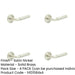 PACK Satin Nickel Door Handle Chamfered Rose Luxury Solid Brass Design Solid Brass Interior Handle-1