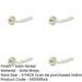 PACK Luxury Satin Nickel Door Handle Stepped Rose Stylish Interiors Solid Brass Interior Handle-1