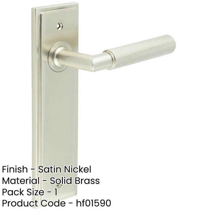 Elegant Satin Nickel Door Handle Latch Backplate Stylish Interiors Solid Brass Interior Handle (1)-1