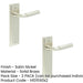 PACK Elegant Satin Nickel Door Handle Latch Backplate Stylish Interiors Solid Brass Interior Handle (3)-1