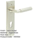 Premium Satin Nickel Euro Door Handle with Backplate Solid Brass Interior Handle-1