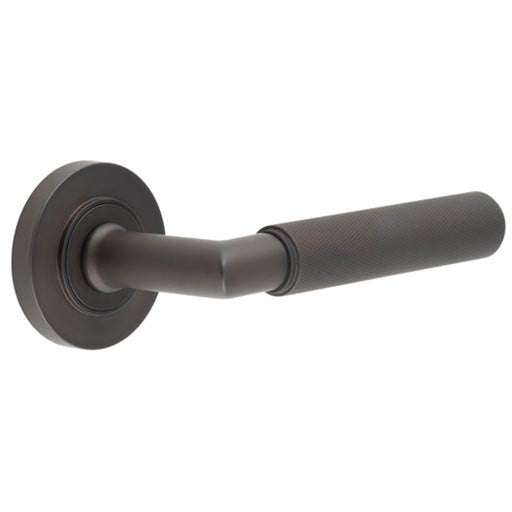 Luxury Dark Bronze Door Handle Rose Elegant Interiors Solid Brass Interior Handle