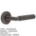 Luxury Solid Brass Door Handle Chamfered Rose Dark Bronze Finish Solid Brass Interior Handle-1
