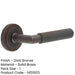 Luxury Solid Brass Door Handle Stepped Rose Dark Bronze Finish Solid Brass Interior Handle-1