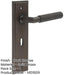 Premium Door Handle Lock Backplate Dark Bronze Finish Solid Brass Interior Handle-1