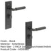 PACK Premium Solid Brass Door Handle with Black Backplate Bathrooms Solid Brass Interior Handle (1)-1