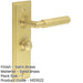 Satin Brass Bathroom Door Handle with Backplate Turn Release Solid Brass Interior Handle (6)-1