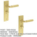 PACK Satin Brass Bathroom Door Handle with Backplate Turn Release Solid Brass Interior Handle (15)-1