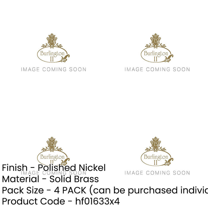 PACK Elegant Polished Nickel Door Handle with Stepped Rose Design Solid Brass Interior Handle (2)-1