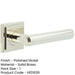 Luxurious Square Stepped Door Handle Polished Nickel Solid Brass Interior Handle-1