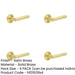 PACK Premium Chamfered Rose Door Handle Satin Brass Finish Solid Brass Interior Handle-1