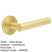 Luxurious Satin Brass Door Handle with Customizable Roses Solid Brass Interior Handle-1