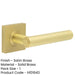 Elegant Square Satin Brass Door Handle Stylish Interiors Solid Brass Interior Handle-1