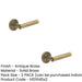 PACK Luxurious Stepped Rose Door Handle Antique Brass Finish Solid Brass Interior Handle (1)-1