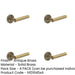 PACK Luxurious Stepped Rose Door Handle Antique Brass Finish Solid Brass Interior Handle-1