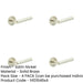 PACK Luxurious Satin Nickel Door Handle with Customizable Roses Solid Brass Interior Handle-1