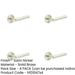 PACK Luxurious Satin Nickel Door Handle with Chamfered Rose Design Solid Brass Interior Handle-1