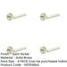 PACK Elegant Satin Nickel Door Handle with Stepped Rose Design Solid Brass Interior Handle (3)-1