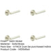 PACK Elegant Satin Nickel Reeded Rose Door Handle Luxe Interiors Solid Brass Interior Handle-1