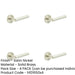 PACK Premium Knurled Satin Nickel Door Handle with Customizable Roses Solid Brass Interior Handle-1