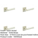 PACK Luxurious Satin Nickel Square Door Handle Stylish Interiors Solid Brass Interior Handle-1