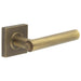 Luxurious Antique Brass Square Door Handle Elegant Spaces Solid Brass Interior Handle