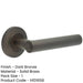 Elegant Chamfered Rose Dark Bronze Door Handle Luxurious Interiors Solid Brass Interior Handle-1