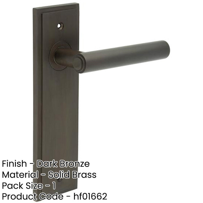 Elegant Square Dark Bronze Door Handle Luxurious Interiors Solid Brass Interior Handle-1