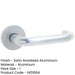 Satin Anodised Aluminium 19mm Round Handle Rose Lightweight Stylish Interior Handle-1