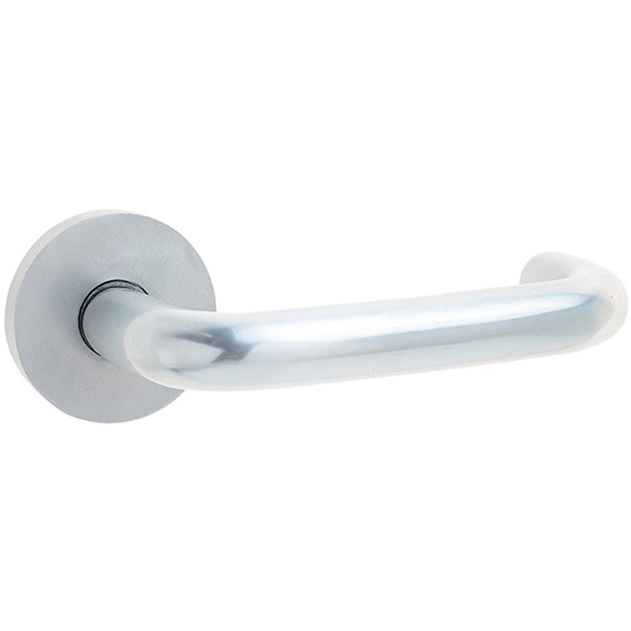 Satin Anodised Aluminium 19mm Round Handle Rose Lightweight Stylish Interior Handle