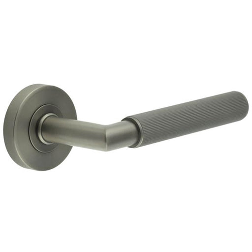 Durable Three Knurled Metal Door Handle Home Office Interior Handle