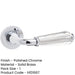 Elegant Fluted Glass Door Handle Polished Chrome Interior Handle-1