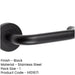 Sleek Black Stainless Steel Door Handle Modern Interiors Interior Handle-1