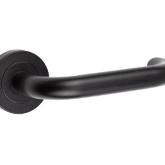 Sleek Black Stainless Steel Door Handle Modern Interiors Interior Handle