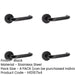 PACK Sleek Black Stainless Steel Door Handle Modern Interiors Interior Handle-1