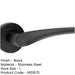 Elegant Matt Black Lever Door Handle Modern Spaces Interior Handle-1