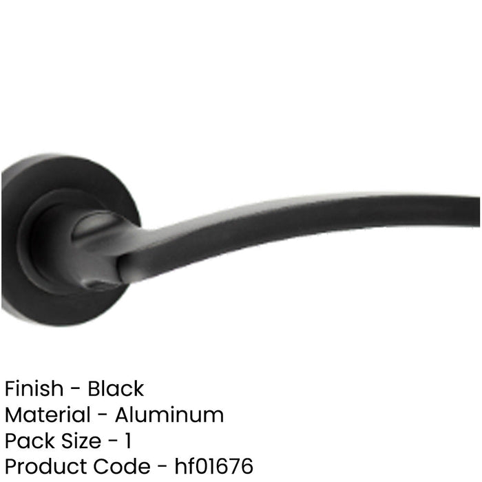 Elegant Noir Lever Black Door Handle Modern Interiors Interior Handle-1