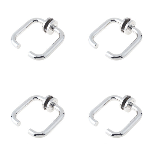 PACK Premium 19mm Polished Stainless Steel Door Handle Rose Grade Interior Handle