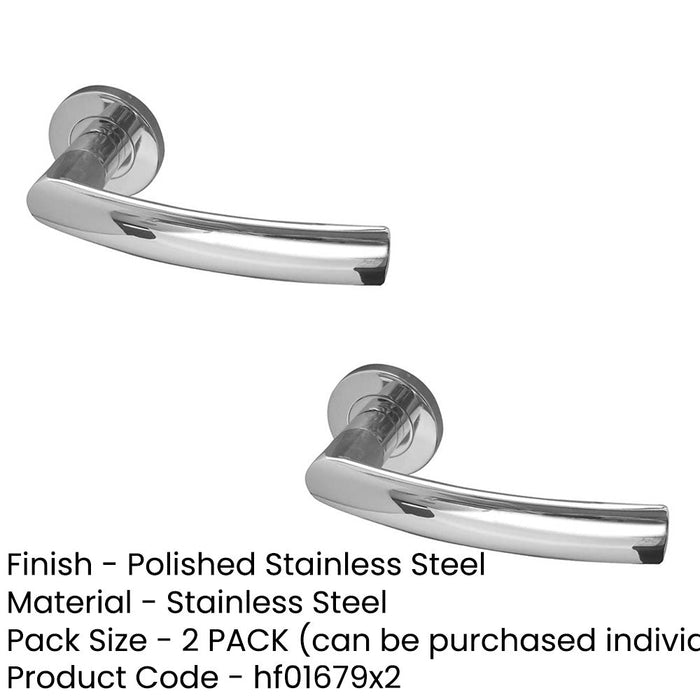 PACK Premium Polished Stainless Steel Door Handle Rose Grade Interior Handle (1)-1