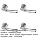 PACK Premium Polished Stainless Steel Door Handle Rose Grade Interior Handle-1