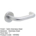 Contemporary 19mm Satin Stainless Steel Door Handle Sprung Rose Interior Handle-1