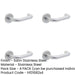 PACK Contemporary 19mm Satin Stainless Steel Door Handle Sprung Rose Interior Handle (1)-1