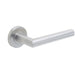 Durable Satin Stainless Steel Door Handle Rose Residential Commercial Interior Handle