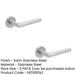 PACK Durable Satin Stainless Steel Door Handle Rose Residential Commercial Interior Handle (2)-1