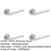 PACK Durable Satin Stainless Steel Door Handle Rose Residential Commercial Interior Handle (1)-1