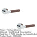 PACK Elegant Brown Leather Door Handle with Polished Chrome Rose Interior Handle (1)-1